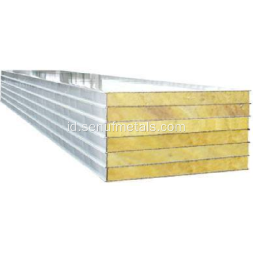 Mesin panel sandwich wol batu aluminium otomatis